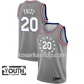 Dres Philadelphia 76ers Markelle Fultz 20 Nike 2018-19 City Edition Siva Swingman - Dječji